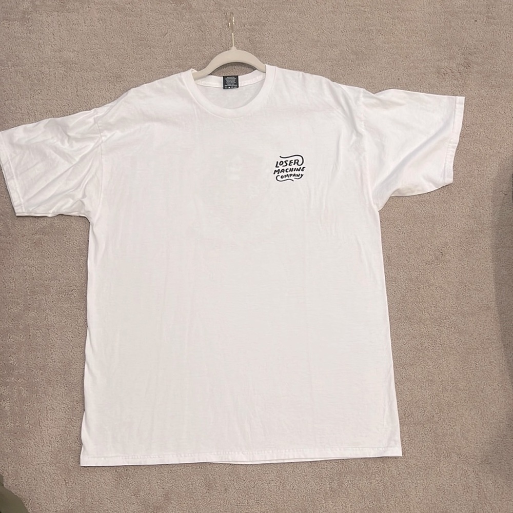 Loser Machine Co white graphic tee